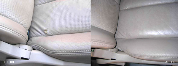 We repair holes in car seats