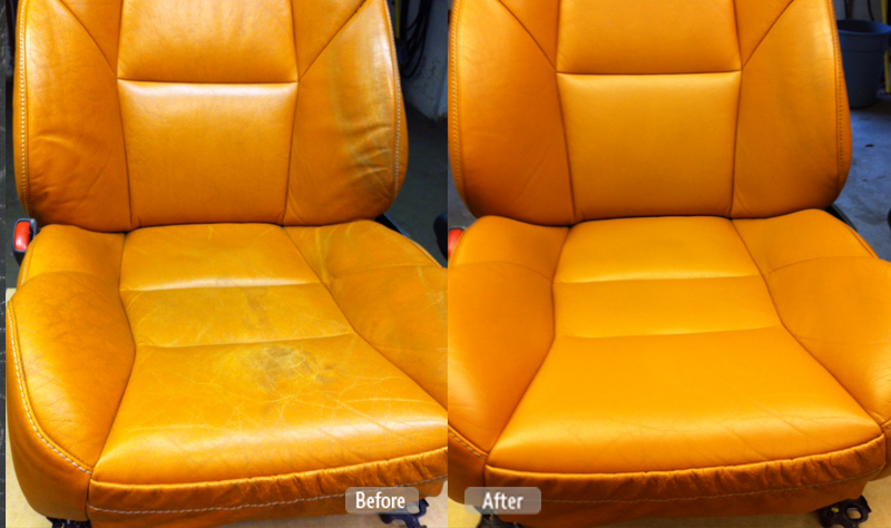 Automotive leather seat repair