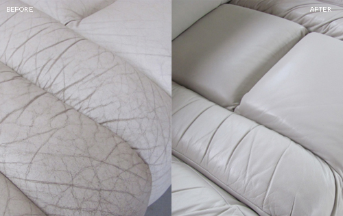 Photo: Cracked leather boat seat repair - Fibrenew New Zealand