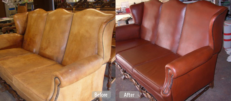 can i get my leather sofa redye